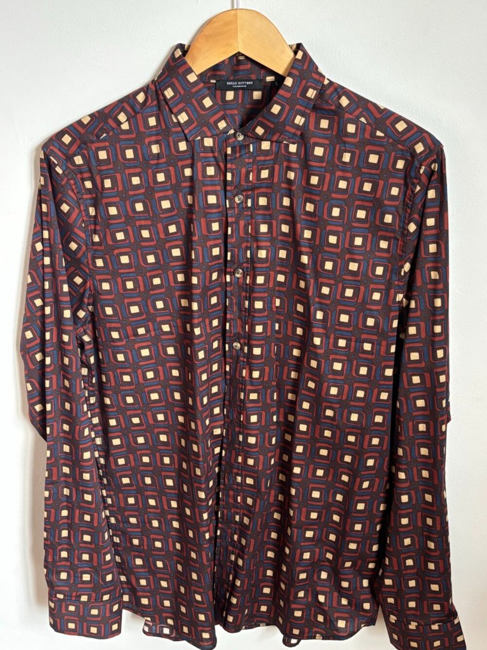 Retro italian cotton shirt from Rome